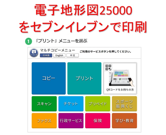 地形図の印刷タイトル